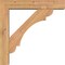 Ekena Millwork Olympic Block Smooth Bracket w/ Offset Brace, Western Red Cedar, 5 1/2"W x 26"D x 26"H BKT0604X26X26OLY05SWR - alternate 2